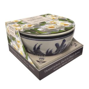 Taylors - Gift - Daffodil Bridal Crown Delft Bowl Showcase - 4 bulbs